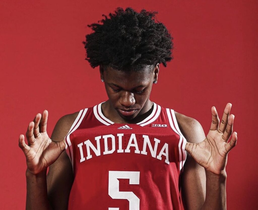 Look: Pictures of 2024 top-30 wing Tyler Betsey on Indiana basketball visit