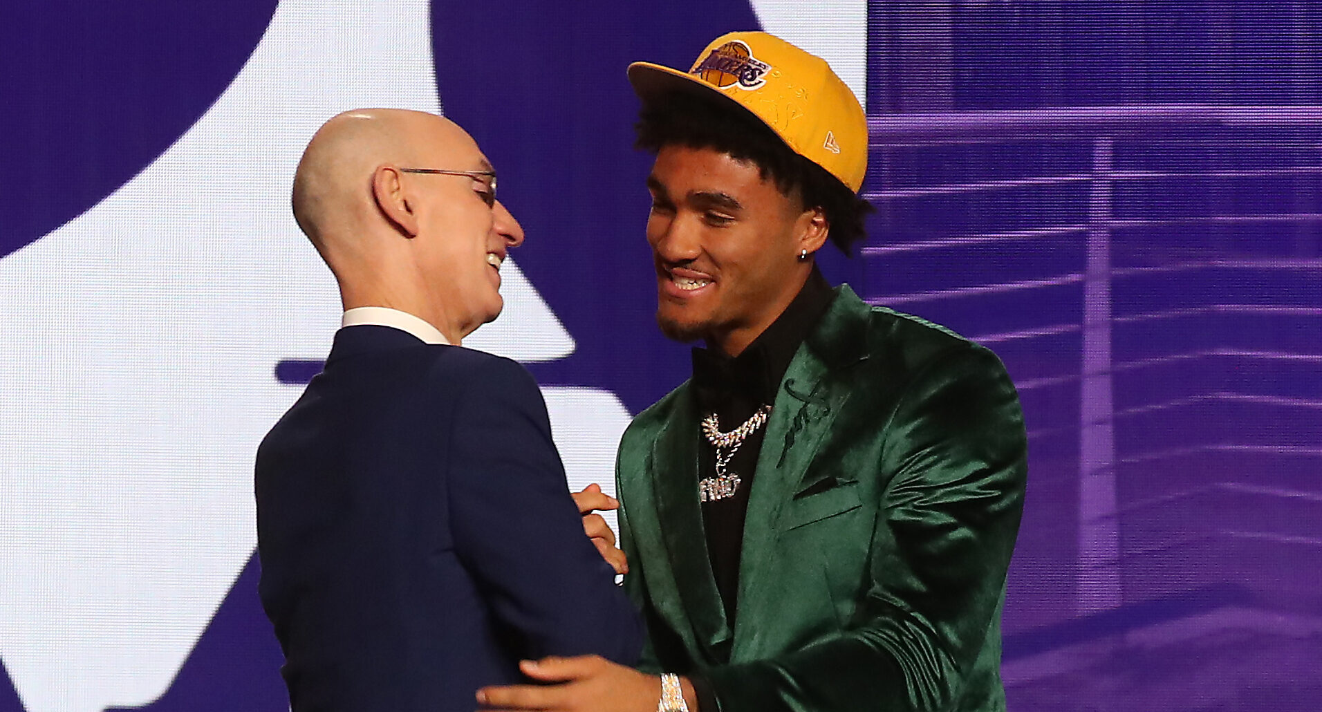 Check out those fresh hats the rookies wore during the NBA Draft 