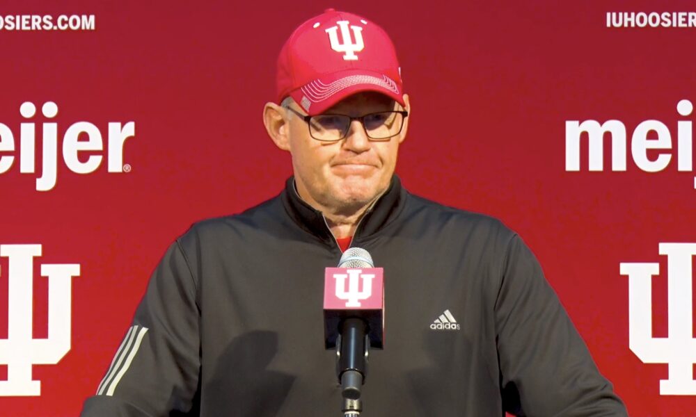 Indiana football head coach Tom Allen