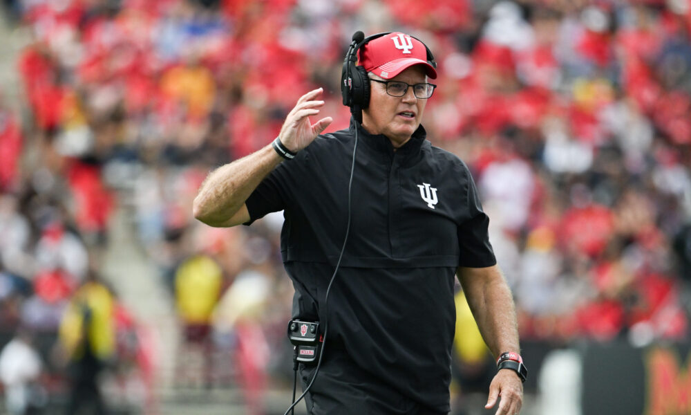 Indiana football head coach Tom Allen