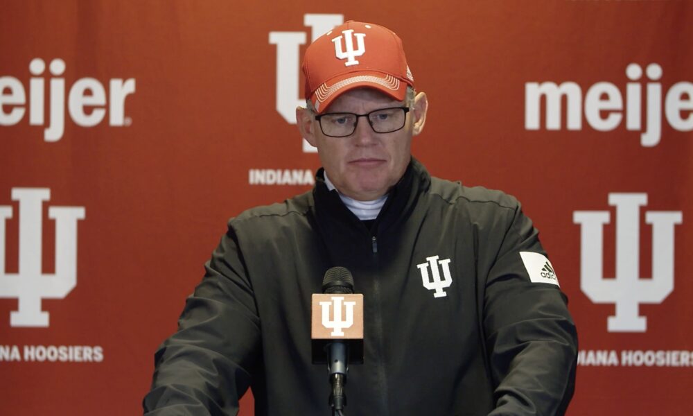 Indiana football head coach Tom Allen