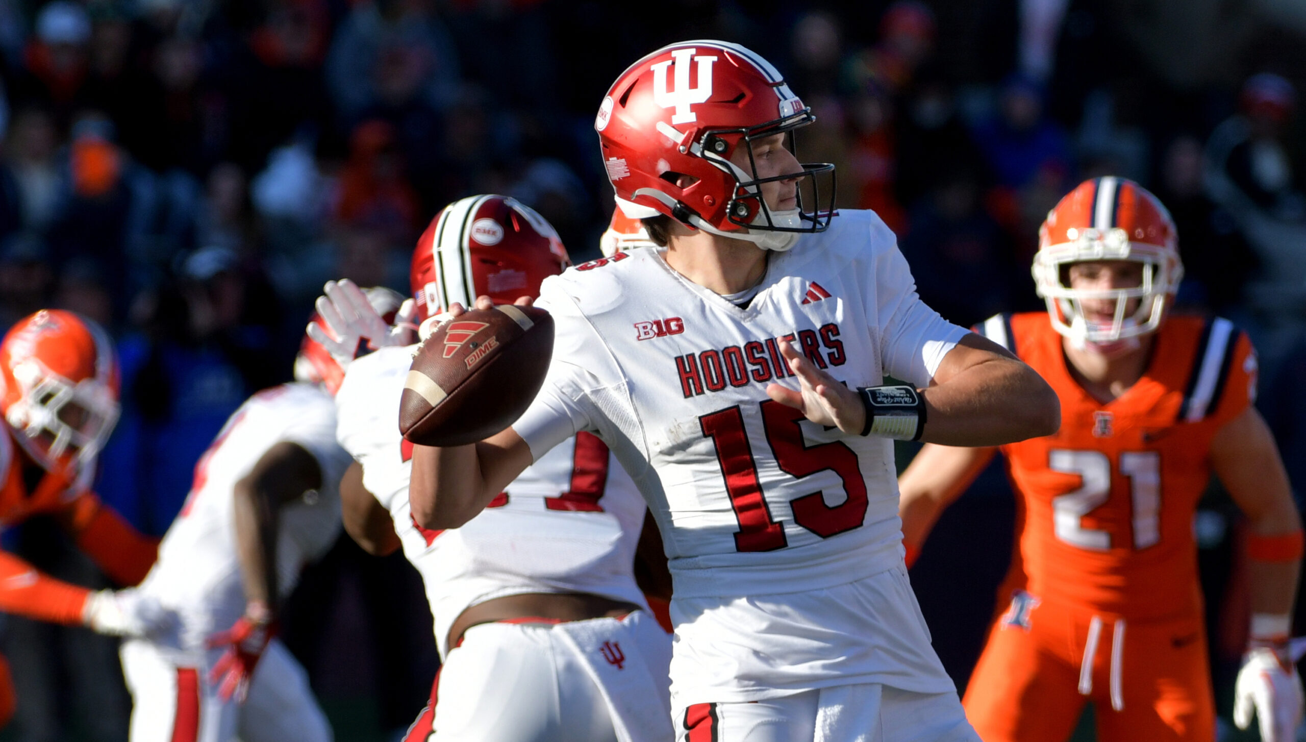 Indiana football fell to Illinois 46-45 in overtime on Saturday.