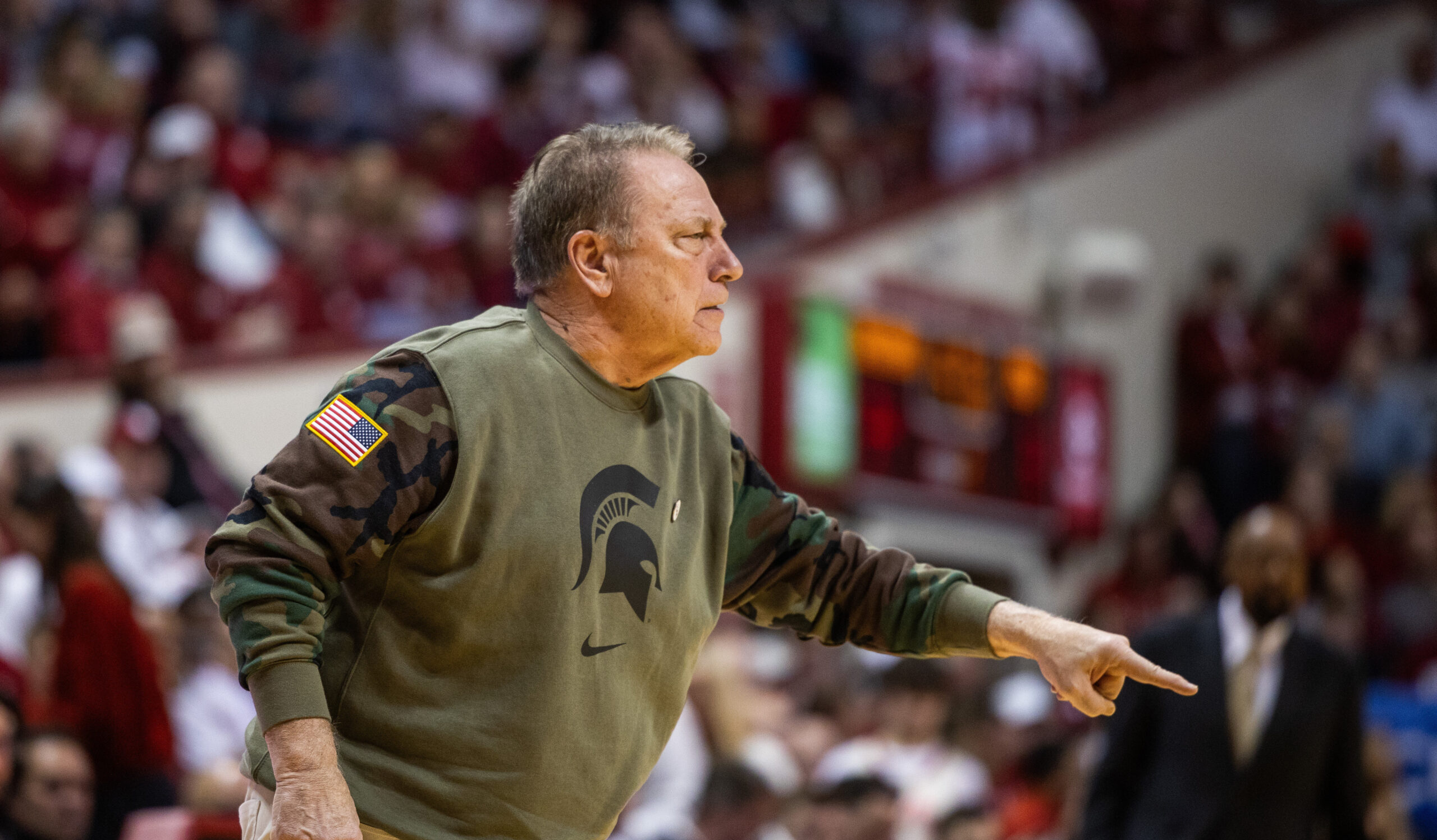 Tom Izzo vocalizes support of Indiana basketball head coach Mike Woodson