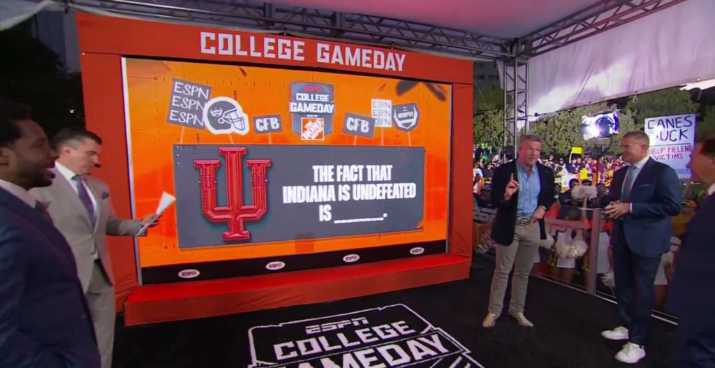 Indiana football college gameday