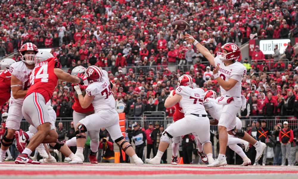 Where Indiana Football Lands In CFP Rankings After First Loss Of Season